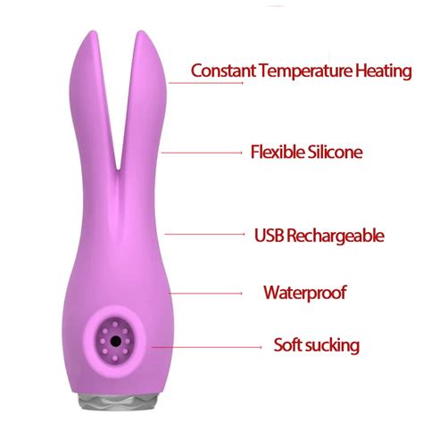 New Heating Clit Sucker Rabbit Vibrator Blowjob Vibrating Nipple Sucking Sex Toys For Women Sex