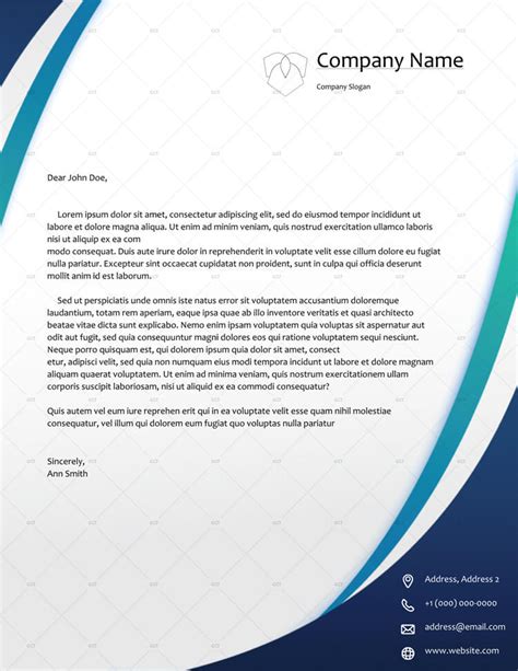 Business Headed Letter Template