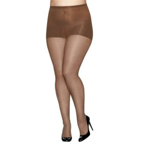 Hanes Plus Absolutely Ultra Sheer Women`s Control Top Reinforced Toe Pantyhose