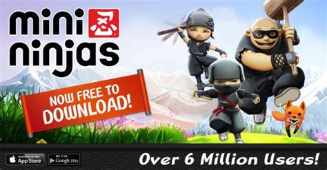 Mini Ninjas Downloaded 6 Million Times Now Free On Ios Android Hey