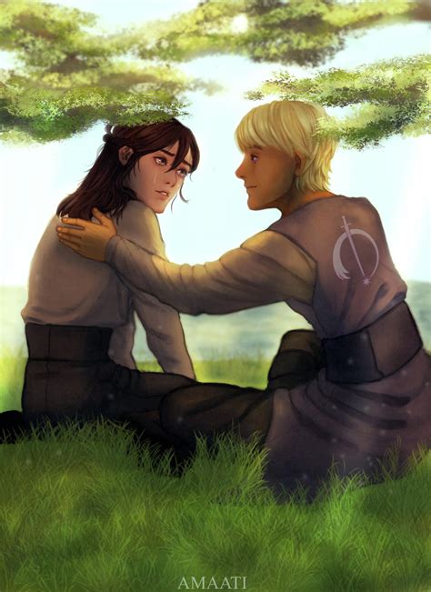 Arya Stark And Edric Dayne By Amaati Rimaginarywesteros