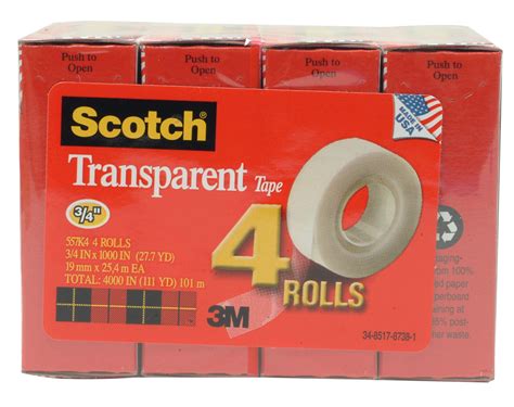 Scotch 55401811 Transparent Tape Refill
