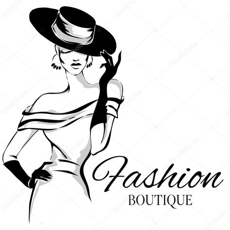 Fashion Lady Clipart Black And White 9 Clipart Station