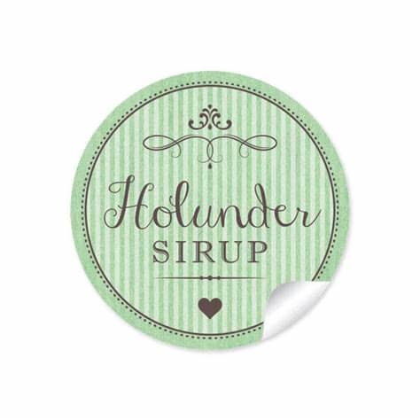 Mit unserer kostenlosen software können sie ihr eigenes design selbst. Flaschen Etikett Holundersirup 24 Sticker Aufkleber in ...