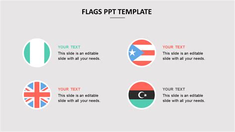 Use Our Excellent Flags Ppt Template For Presentation