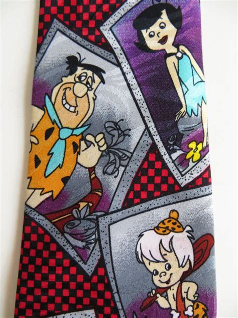 Flintstones Cartoon Necktie Fred Flintstone Wilma Pebbles Etsy Wilma Pebbles Wilma