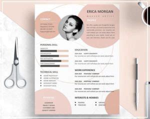 Free Infographic Templates Nude Pink Resume Template Nude Pink Cv