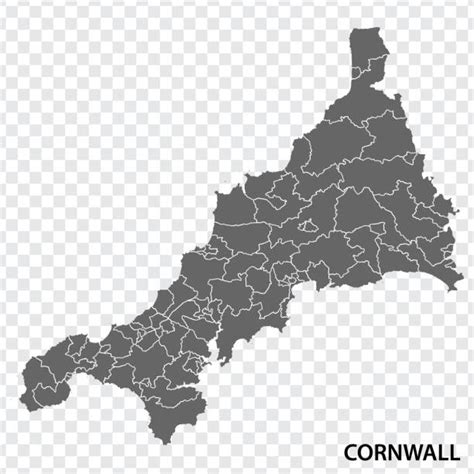 120 Cornwall England Map Stock Illustrations Royalty Free Vector