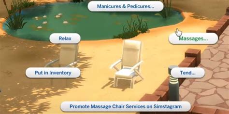 Sims 4 Spa Day Brings Portable Massage Tables And Chairs