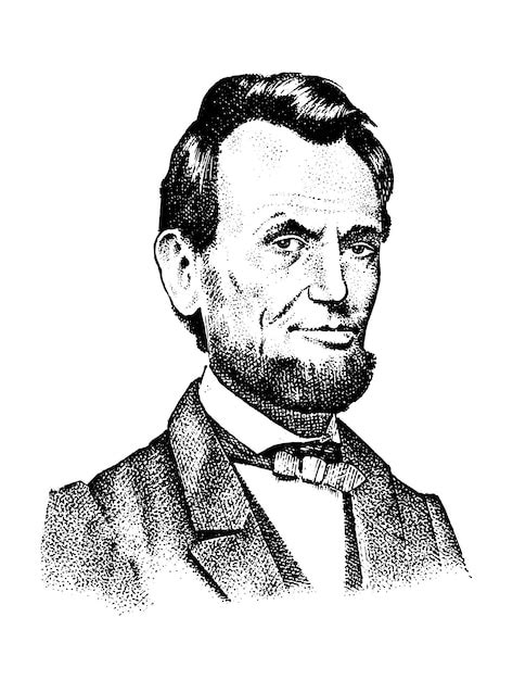 Premium Vector Abraham Lincoln Portrait 16th Usa President Gentleman