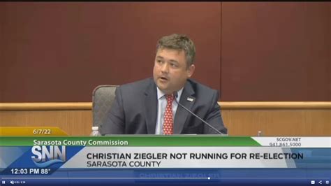 Commissioner Christian Ziegler Not Running For Reelection The