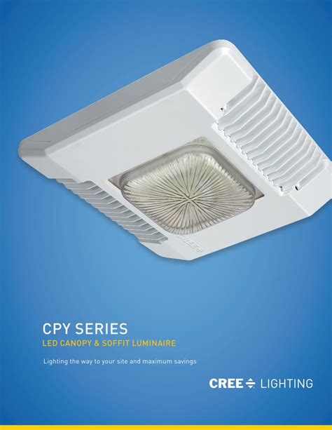 Pdf Cree Cpy Series Led Canopy And Soffit Luminaire Brochure › Website