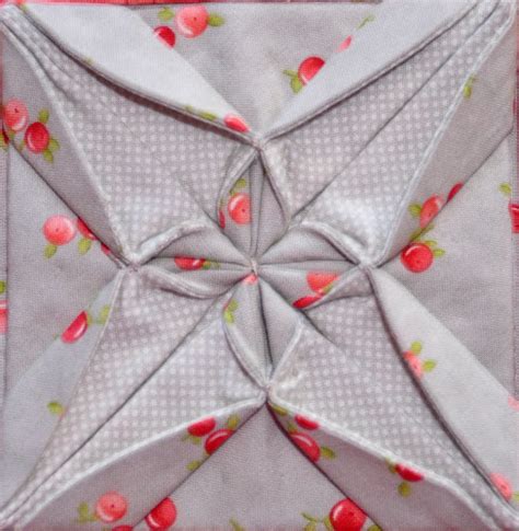 Block 24 Fabric Origami Textured Quilt Sampler Sewn Up