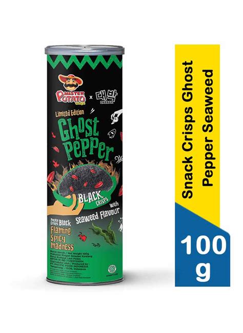 Mister Potato Snack Crisps Ghost Pepper Seaweed G KlikIndomaret