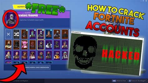 How To Crack Fortnite Accounts For Free New And Easy Method Youtube