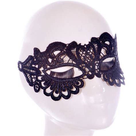 New Girls Woman Lady Fashion Black Cutout Mask Lace Sex Toy For Woman
