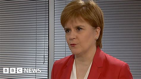 Sturgeon Snp Would Support No Confidence Motion Bbc News