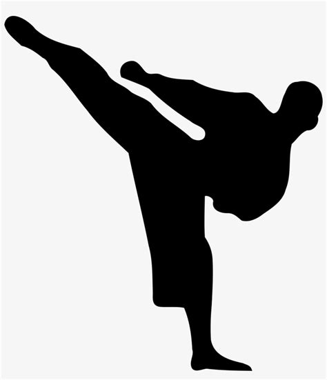 Karate Girl Silhouette Clipart Clipart Library Clip Art Library