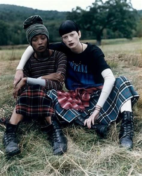 Grunge And Glory Naomi Campbell And Kristen Mcmenamy Photographed By