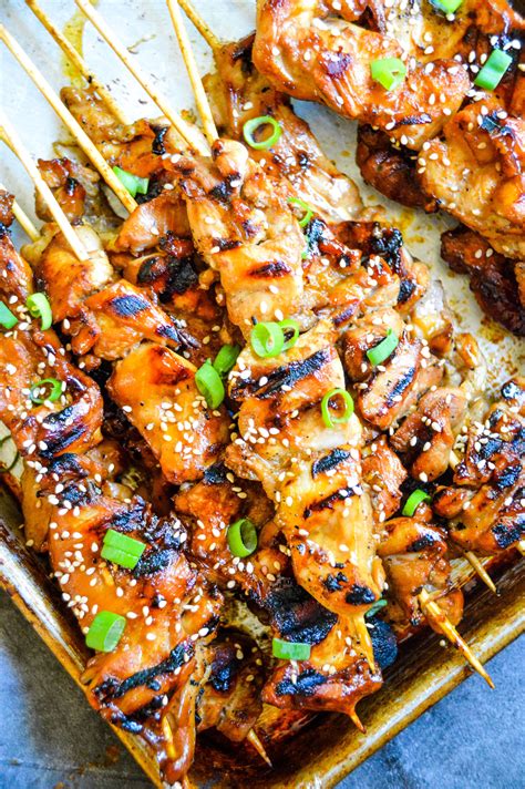 Teriyaki Chicken Skewers Kays Clean Eats Main Dish Clean Eating