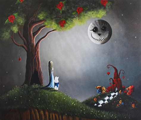Alice In Wonderland Original Artwork Painting By Shawna Erback