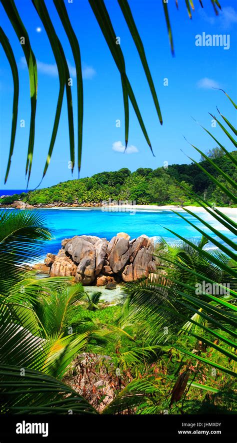 Anse Cocos Beach Island La Digue Indian Ocean Republic Of Seychelles
