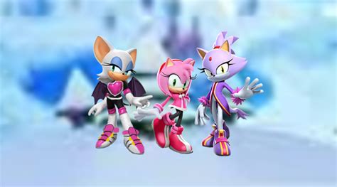 Amy Rouge And Blaze Winter Games By 9029561 On Deviantart