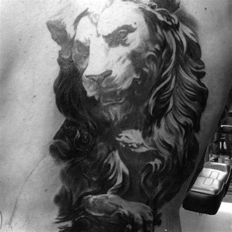 40 Lion Statue Tattoo Designs For Men Carved Stone Ink Ideas Statue