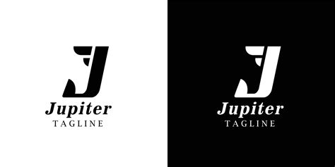 Point Letter J Logo Jupiter Lettering Design Vector With Wings 6116318