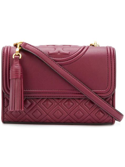 Get free shipping on designer shoes, handbags, clothing & more of this season's latest styles from designer tory burch. Lyst - Tory Burch Fleming Small Convertible Shoulder Bag ...