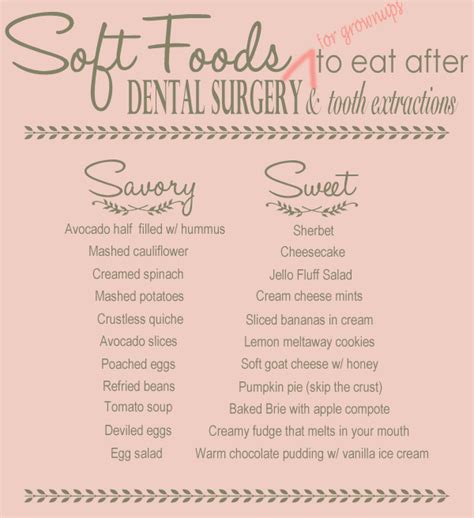 50 Soft Foods To Eat After Dental Surgery Foods Details