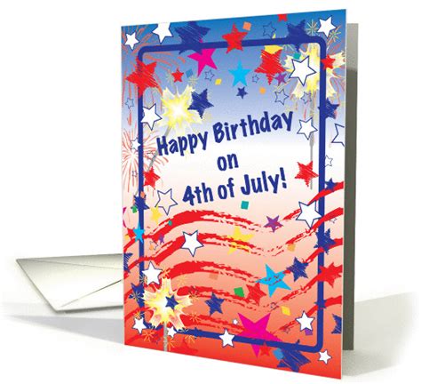 Birthday 4th Of July Card 611699