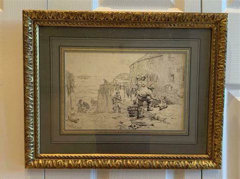 Antique 1883 Lithograph Hand Signed By Artist Art Prints