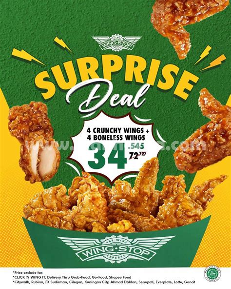 Wingstop Promo Surprise Deal 4 Crunchy 4 Boneless Wings Hanya 34