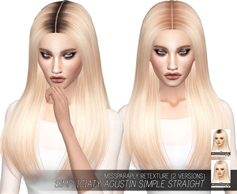 Moonflowersims Ts4 Simpliciaty Agustin Simple Straight Solids