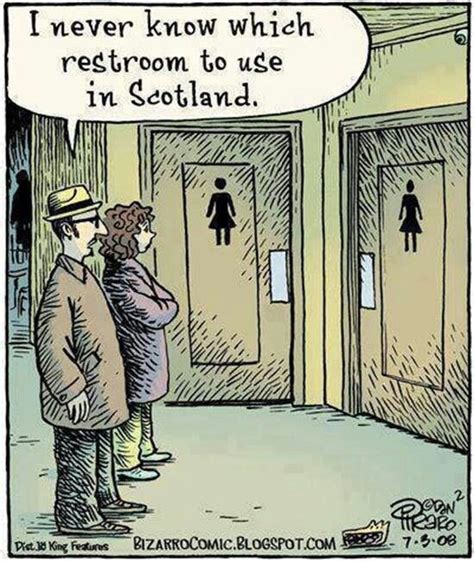 Scotland Restroom Signs Funny Cartoons Funny Cartoon Funny