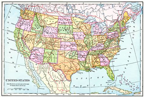 Map Of Us With State Lines United States Map