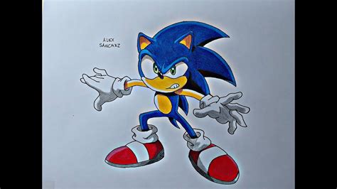 Como Dibujar A Sonic How To Draw Sonic Sonic X Alex Star Youtube