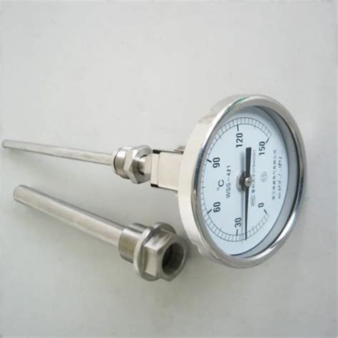 Any Angle Type Bimetal Temperature Thermometer With Thermowell Buy
