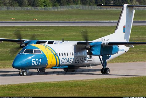 Bombardier Dhc 8 311aq Dash 8 Sweden Coast Guard Aviation Photo