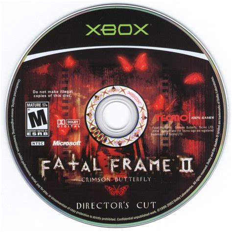 Fatal Frame Ii Crimson Butterfly Directors Cut 2004 Xbox Box
