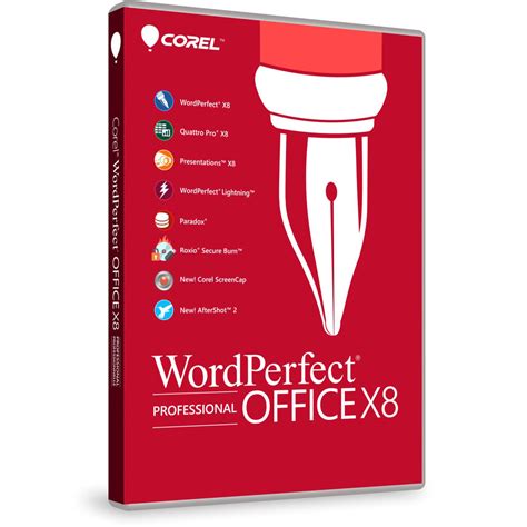 Corel Wordperfect Office X8 Professional Editi Wpox8prefdvdug