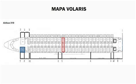 Consulta el mapa de asientos de Volaris Zonas y que contiene el avión