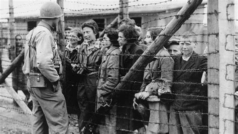 The Liberation Of Jews From The Buchenwald Camp By The Allies 1945