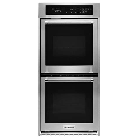 Whirlpool 24 In Double Electric Wall Oven Self Cleaning In Stainless