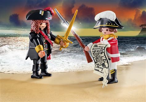 Duo Pirate Captain And Redcoat Pirate Playmobil 70273