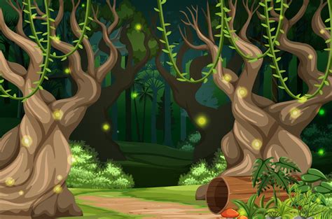Enchanted Forest Vector Art Icons And Graphics For Free Download