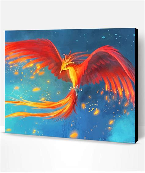 Phoenix Bird Mythology Paint By Numbers Paint By Numbers Pro