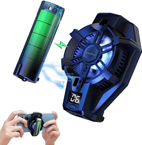 Trilink Phone Cooler With Rechargeable Battery Phone Cooling Fan For