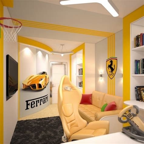 This layout features a room divider that allows a study desk to be positioned. Modern teen desk ideas - teen bedroom furniture and room ...